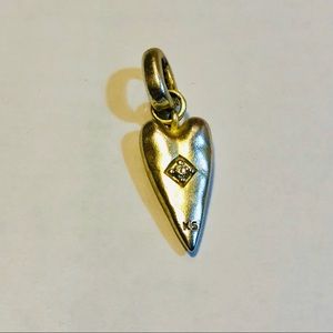 Heart Health Charm In Vintage Gold